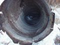 The inside of the pipe shows corrosion, but looks like there is some design life left. The red corroded area is the base of the pipe.